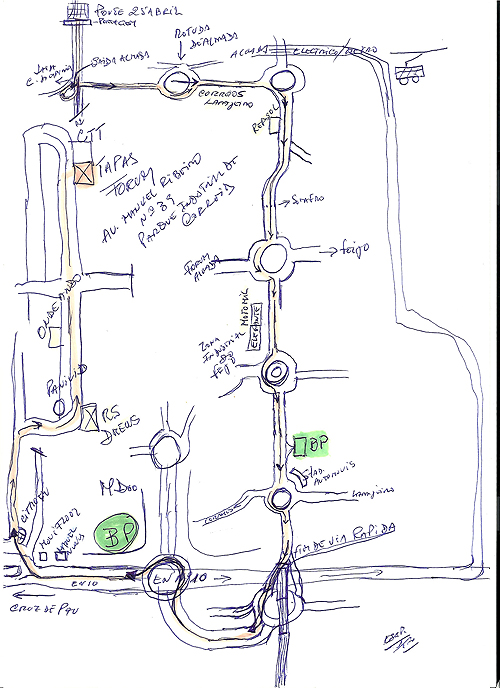 Mapa para a Festa